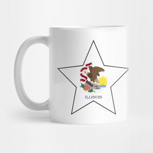 Illinois State Flag Star Mug